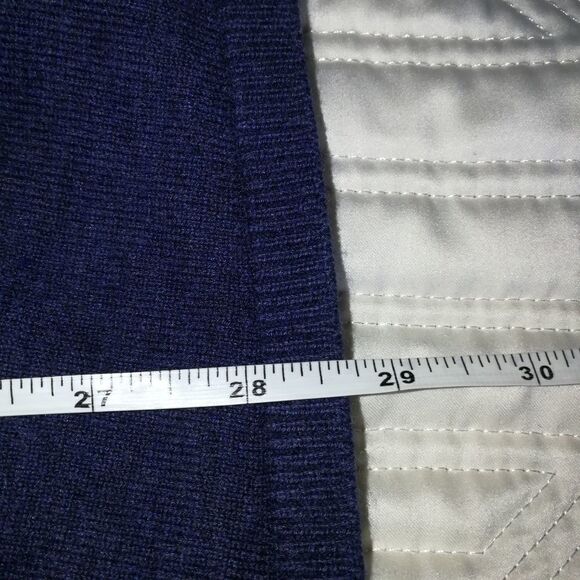 ZARA Purple / Blue Thin Knit Casual Open Front Cardigan Size Small - Picture 12 of 13